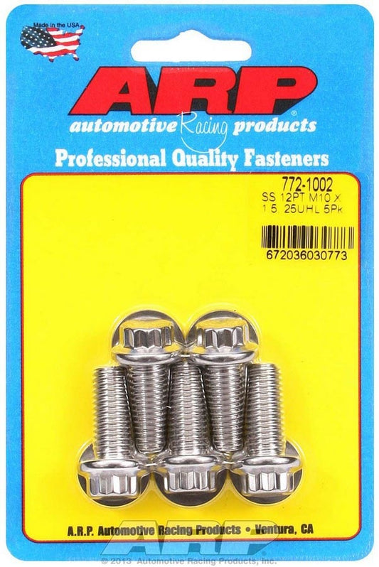 S/S Bolt Kit - 12pt. (5) 10mm x 1.5 x 25mm