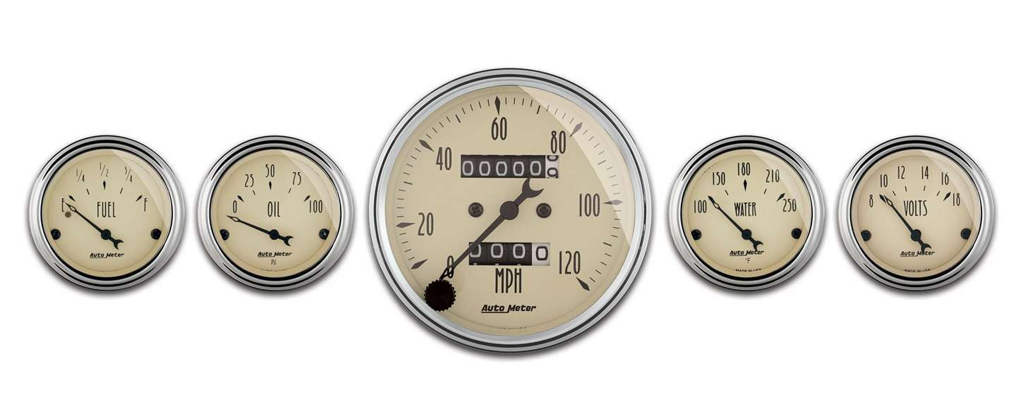 A/B 5pc. Gauge Kit w/Mech. Speedo