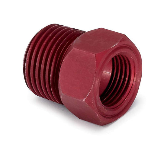 1/2in NPT Aluminum Temp. Adapter Fitting - Red