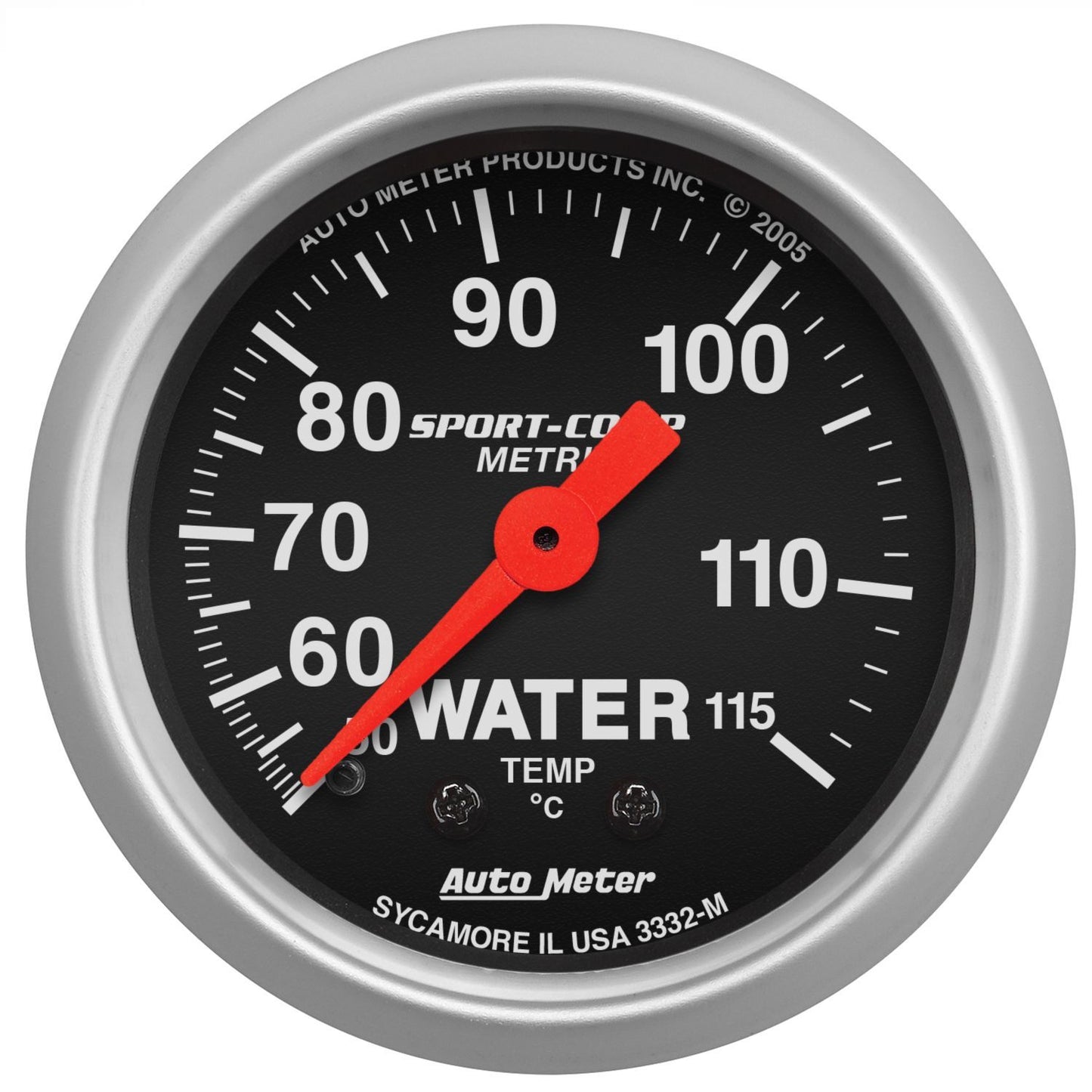 2-5/8 S/C Water Temp Gauge - Metric