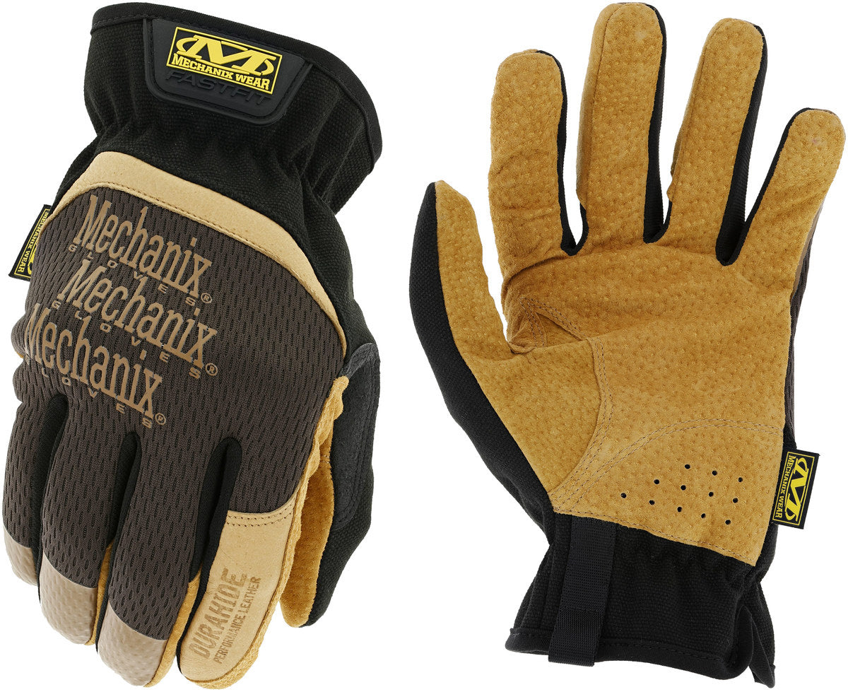 Glove FastFit Leather Large Tan/Black