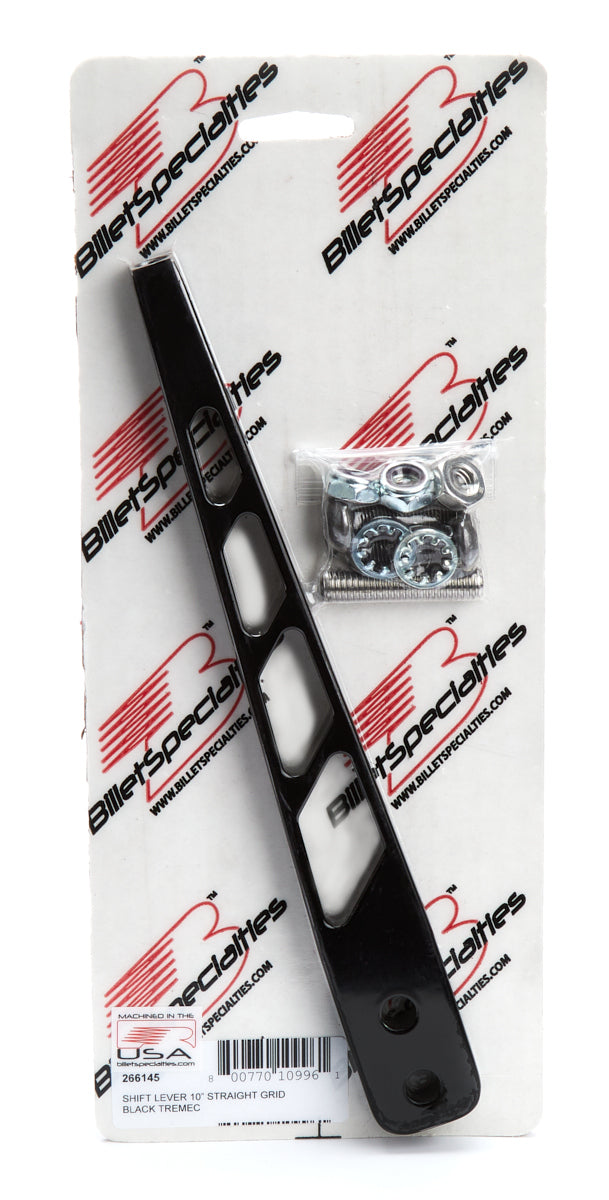 Shift Lever 10in Straigh t Grid Black Tremec