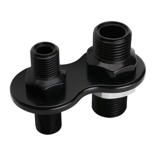 A/C Bulkhead 2-Port Black