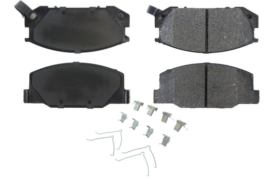 Posi-Quiet Semi-Metallic Brake Pads with Hardwar