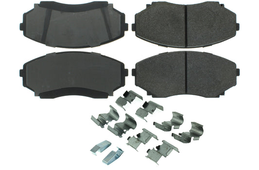 Posi-Quiet Semi-Metallic Brake Pads with Hardwar