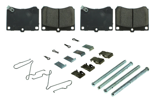 Posi-Quiet Ceramic Brake Pads with Shims and Har