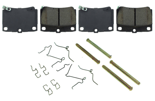 Posi-Quiet Ceramic Brake Pads with Shims and Har