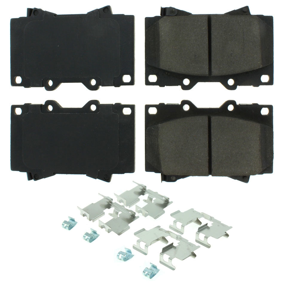 Posi-Quiet Ceramic Brake Pads with Shims and Har