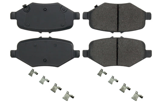 Posi-Quiet Ceramic Brake Pads with Shims and Har