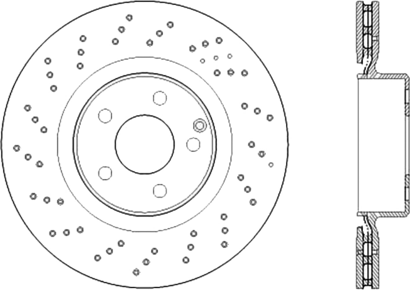 Premium OE Design Drille d Brake Rotor