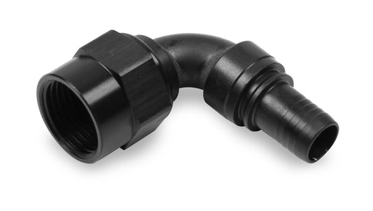 6an 90-Deg Ultrapro Crimp-On Hose End Black