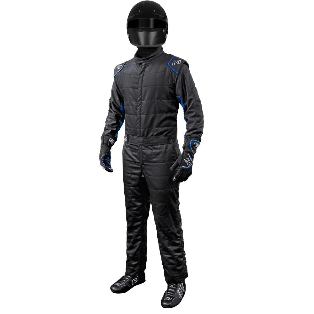 Suit Outlaw Med / Lrg Black / Blue SFI 3.2A/5