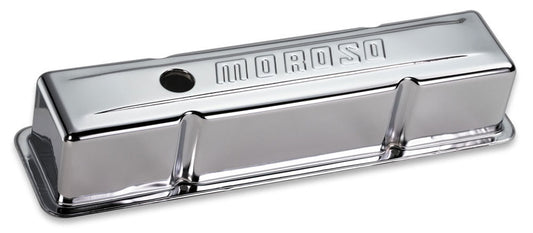 Chrome B/E Valve Covers SBC Tall w/o Baffle