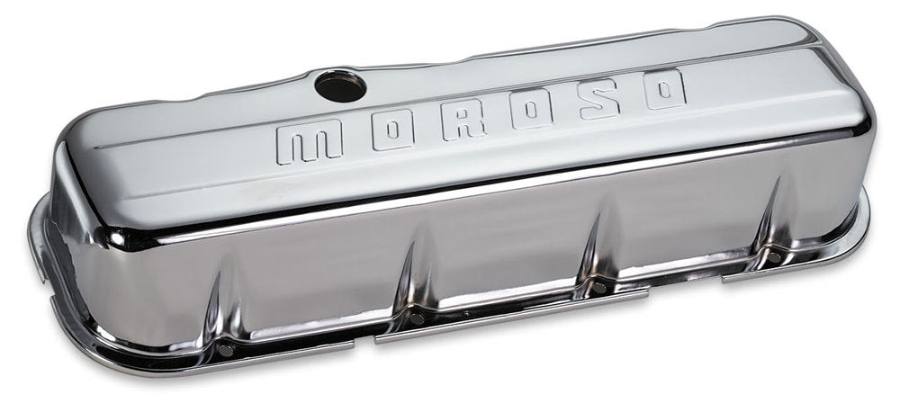 Chrome B/E Valve Covers BBC Tall w/o Baffle