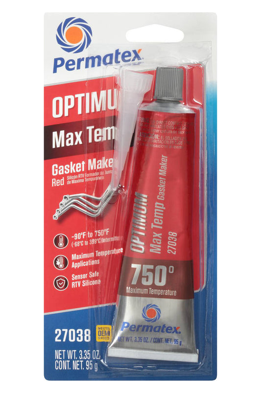 Optimum Red RTV 3 Oz Silicone