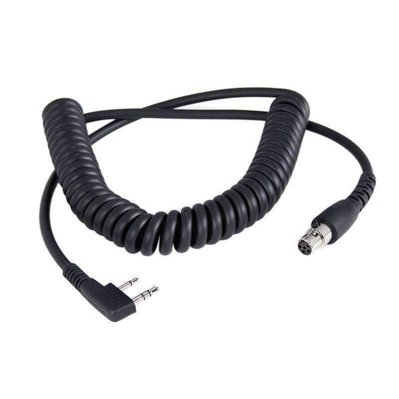 Cord Coiled Headset to Radio Rugged Kentwood