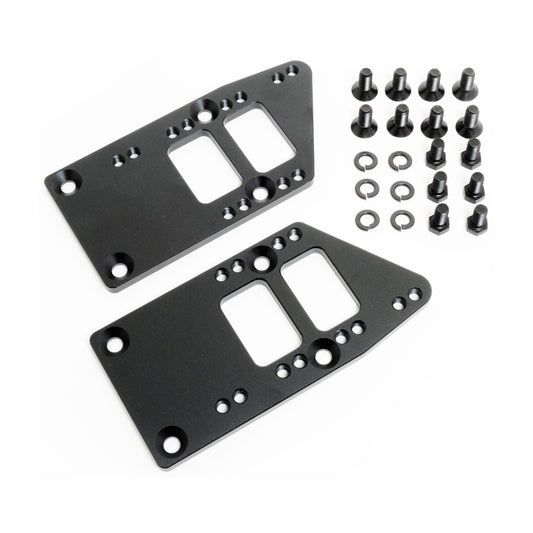 Billet LS Motor Mount Adapter Plates Black