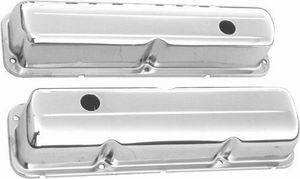 Chrome Steel Valve Cover Ford 353-428 Pair